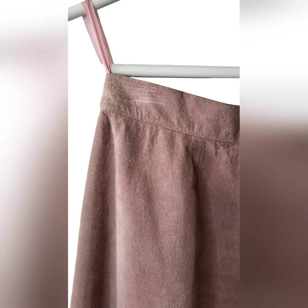 Vintage 80's Suede • Jinx Senior Toronto Canada • Rose Pink Maxi Sk… - Picture 2 of 9
